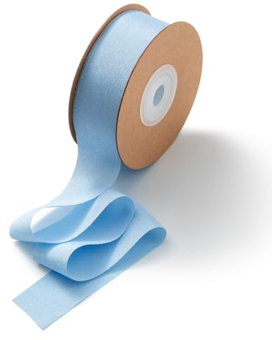 CHUQING Geschenkband Breit Schleifenband Hochzeit Dekoband Himmelblau | Breites Geschenkband als Seidenband und Schleifenband für Hochzeit, Geburtstag, Geschenkverpackung, Dekoration