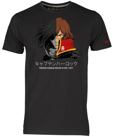 Blasfemus T-Shirt Capitan Harlock - Anime Manga Dessins Animés Années 80