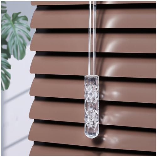 Horizontal Window Blinds, 45/60/75/90/105/120cm Metal Venetian Blinds, Aluminium Blinds for Windows Doors, Brown Venetian Shades,WxH-150x130cm/59 * 51in