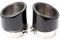 zanmeini Auto Auspuff Spitze Endrohr Schalldämpfer Für BMW G01 G02 X3 X4 X1 F48 X2 F39,Auspuffblende aus Edelstahl Autozubehör