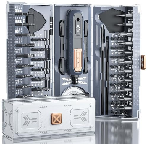Precision Screwdriver Set 180 in 1, Magnetic Screwdriver Kit with Quintic-Fold Case and Pick-up Bits, Phone Repair Tool Kit for iPhone, MacBook, PC, Laptop, Tablet, Watch – Ideal PC Gifts