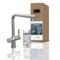 SCHÜTTE 99905 AQUASTAR PREMIUM Sprudelwasser-Spültischarmatur mit Kühl- und Filtersystem, 3 Wege Küchenarmatur, Osmose Wasserhahn, Küchenarmatur mit Wasserfilter gegen Kalkrückstände, Edelstahl