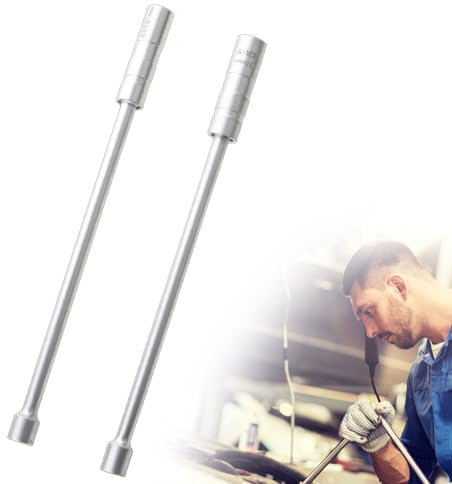 Lsydgn 2 Stück Zündkerzenschlüssel Satz 16mm und 14mm,Zündkerzenschlüssel Magnetisch,mit 360° Drehung Incl,Spark Plug Socket,Zündkerzen Schlüssel Werkzeuge zum Entfernen von Zündkerzen