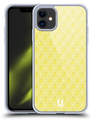 Head Case Designs Banana Mini Obst Muster Gelhülle [Militärischer Schutzgrad] Kompatibel Mit Apple iPhone 11 Und Kompatibel Mit MagSafe