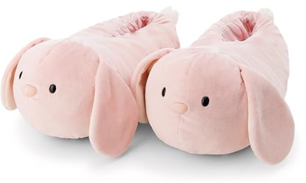 NICI- Zapatillas de Estar por casa Conejo Pibu mymochi, 40-43 (L), Rosa Fucsia, cálidas, de Pelo, para niños y Personas Adultas, con diseño de Animal y Suela Antideslizante, 62351, Color