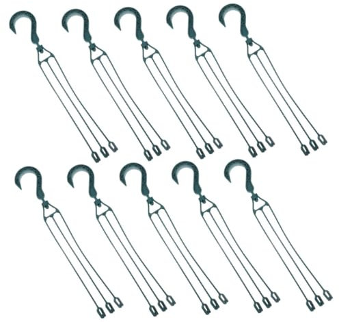 VINTORKY 10Stücke Hängende Haken Langlebig Rotierbare Blumenständerhaken für Garten für Kräutertöpfe Pflanzen Einfache