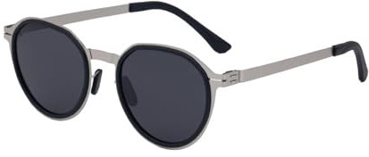 MUTYNE Polarised Sunglasses For Men'S Round Frame Bendable Temples Glasses(C2)