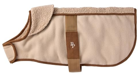 Pet Passion Aspen - The Cozy Sherpa Vegan Shearling Pet Jacket Sweater für Kleine, Mittlere und Große Hunde, Camel, X-Small (5-12 Pfund)