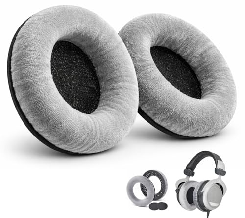 leruiyezs for beyerdynamic DT 770 Pro Ohrpolster Ersatz Ohrkissen Weiches Samt MMX 300 Ohrpolster for DT 511,DT 770,DT 797,DT 801,DT 831,DT 880 alt,DT 901,HS 300,Custom,ONE PRO,Studio Kopfhörer