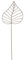 Crispe home & garden Gartenstecker Edelrost - Herzblatt mittel | Rankhilfe Gartendeko Höhe 115 cm