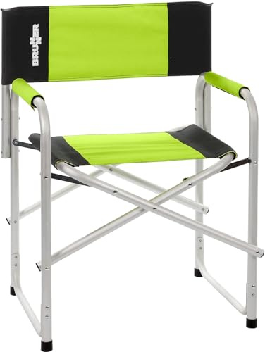 BRUNNER 0404190N.C70 Sedia Regista Bravura, Nero/Verde, Universale