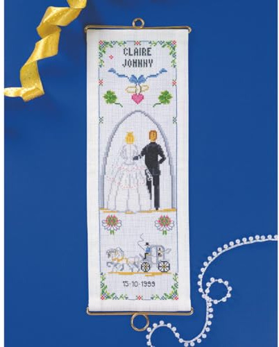 Permin Kreuzstich Stickpackung Hochzeit Zählmuster