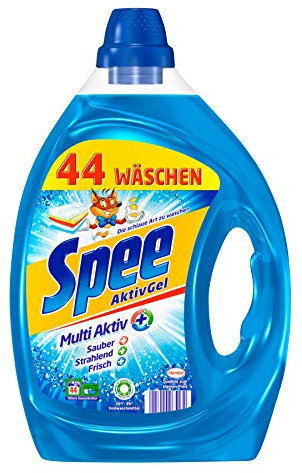 Spee AktivGel, Universal Waschmittel, mit verbesserter und 40% konzentrierteren Formel, 2er Pack (2 x 2,2 Liter à 44 Waschladungen)