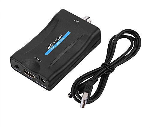 Tonysa BNC zu High Definition Multimedia Interface Video Converter, 1080P/720P BNC zu High Definition Multimedia Interface HD Adapter Kompatibel mit HDCP HDMI1.3 Überwachungsmonitor