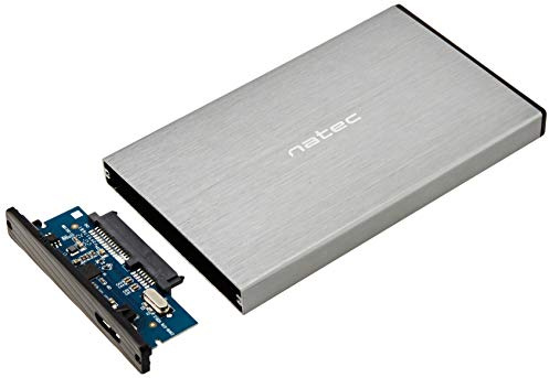 Natec External Enclosure Rhino Go for 2.5 Inch SATA USB 3.0, Grey