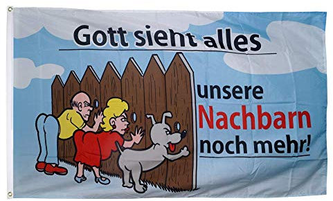 Flaggenfritze® Flagge/Fahne Gott Sieht Alles - 90 x 150 cm