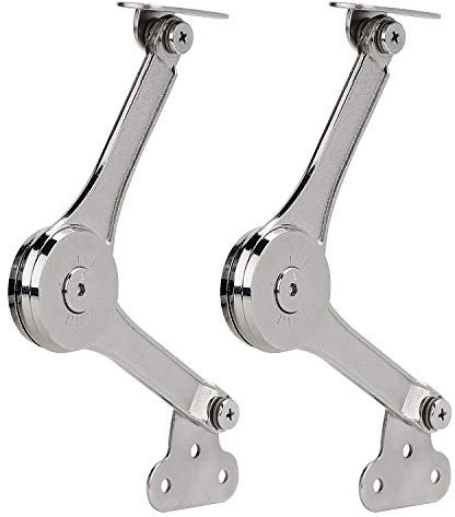 RUYUFE Bisagra resistente con soporte de tapa plegable de cierre suave para armario, cocina, armario, cámara de juguetes, 2 unidades