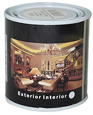 H HANSEL HOME Pintura Esmalte al Disolvente para Madera y Metal, Pintura Alquidica de Rápido Secado para Superfícies Interiores y Exteriores(Blanco Brillo, 125 ML)