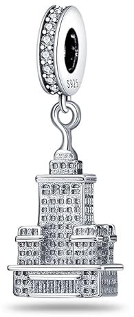 Pandach Damen Charm Anhänger für Armband 925 Sterling Silber Charms Beads passend für Armband und Halskette, Kompatibel mit Europäischen Armbänder für Frauen Mädchen C9