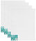 EXERZ 50x60cm Paneles de Lienzos 4 piezas - 0,3cm de Espesor/Lienzos 280GSM / 100% Algodón - Color Blanco/Triple Preparado/Libre de Acido/Hebra Media / - acrílicos & óleo