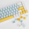 SOLIDEE 136 Tastenkappen Niedliche PBT Tastenkappen XDA Profil Tastenkappen 60 65 Prozent für Cherry Gateron MX Switches Mechanische Tastatur (Shallow Space)