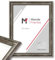 Mende Frames Bilderrahmen Antik 50x70cm I Farbe: Silber I Holzbilderrahmen I Fotorahmen I Silberner Barock Bilderrahmen I Made in Germany I V450