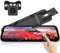 Mirror Dual Dash Cam 9.66 Touch Screen Rear View Mirror 1080P Dashcam Auto Vorne und Hinten mit Ultra Nachtsicht G-Sensor Parking Assistance 24 Std. Parkmodus HD Waterproof, Camera for Cars/Trucks