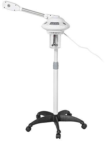 Vaporizzatore viso con Move The Scroll Wheel, Nano Ion Steamer, Warm Steam Face Sauna con braccio sterile in ozono Rocker per Home Beauty Salon Spa
