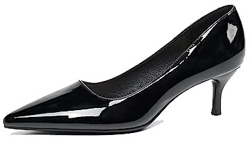 Womens Court Shoes Low Heel Sandals Slip On Pointed Toe Stilettos Wedding Party Bridal Kitten Heels Office Dress Pumps Black