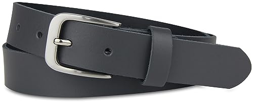 Frentree Ledergürtel MADE IN GERMANY, Gürtel für Damen und Herren, 3 cm breit, Dunkelgrau