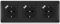 BSEED Schuko Steckdose 3 Fach mit Steckklemme 16Amp, Unterputz Steckdose mit USB/TYPE C Port 2.1A, 3er Steckdose Unterputz mit PC Rahmen, Dreifachsteckdose Schutzkontakt Wandsteckdose Schwarz -223mm