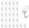KINDOYO Heavy Duty Adhesive Wall Hooks - 30Pcs Transparent Seamless Hooks for Nail-Free Sticky Utility Ceiling Wall Hanging