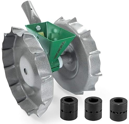 Varomorus Semoir de précision : jardinière en métal durable pour semer efficacement le jardin – Idéal pour les verts, betteraves, carottes, oignons, pour jardin, serres, champs ouverts, sans poignée