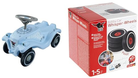 Big-Bobby-Car Classic Blowball - Kinderfahrzeug & er Wheels - Flüsterräder für Rutscher Autos, Reifen-Set mit Befestigungsclips und Montageanleitung, für Kinder ab 1 Jahr