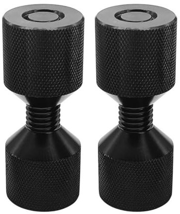 Sarini 1-1/8 Two Hole Flange Dowel Pin Kit For 6061 Aluminum Lightweight Construction Two Hole Pin Kit For Large Machinery (Black)