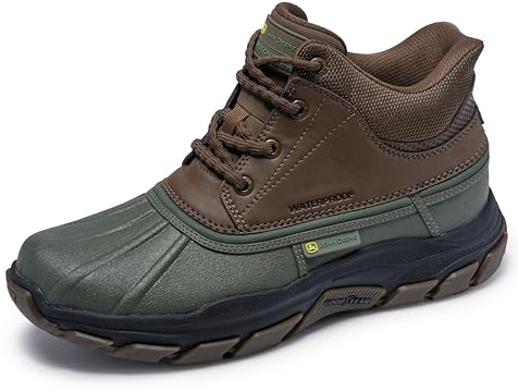 Skechers Herren Respected Swamper Turnschuhe, Olive Leather/Duraleather/Brown Trim, 40 EU