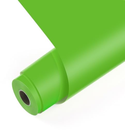 LOKLIK Rouleau de Vinyle Adhésif Permanent - 1 Pièce (30,5 x 180 cm), Couleur Vert Pomme Mate - Film Vinyle pour Bricolage, Scrapbooking, Compatible avec Cricut, Silhouette Autres Machines de Découpe