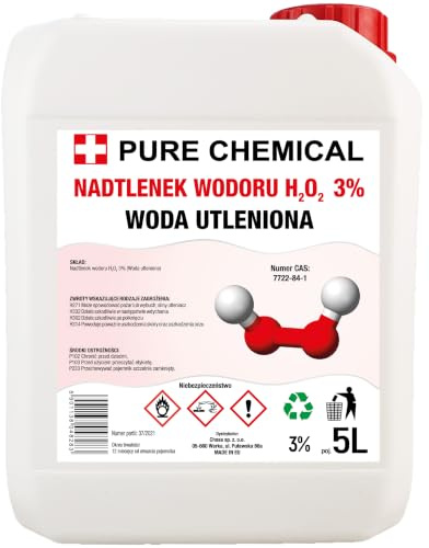 CHOSA Wasserstoffperoxid 3 Prozent 5 L Kanister Hohe Reinheit | H2O2 3%, Reinigung von Küche und Bad, Geruchsneutralisierung, Erfrischung von Textilien, Entfernung von Ablagerungen
