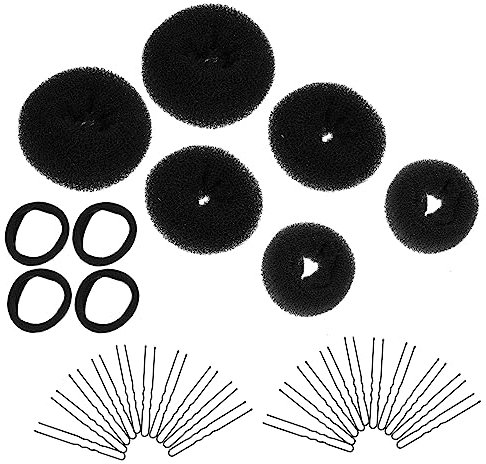 Healeved 4 Sets Hair Modelling Kit Bun Pins Holders for Ponytail Wedding Hair Accessories