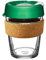 KeepCup Ace Range - Reusable Coffee Cup Tempered Glass and Recovered Tennis Ball Cork Band, Medium 12oz/340ml - Slam