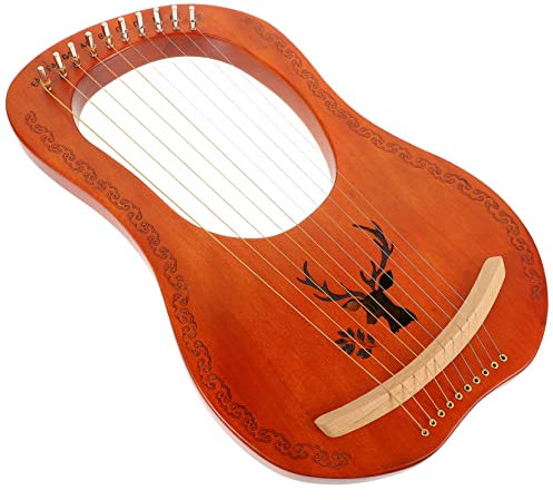 OFFSCH 1set Arpa Corde Legno Strumento Musicale Delicato Con Tono Caldo Per Adulti e Principianti Include Accessori Completi