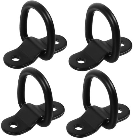PLAFOPE 4stücke D-ringe Mit Schrauben Robuste Für Anhänger Lkw Anhängeranker Einfache Montage Für Ladungsgurte Seile Und Kabel