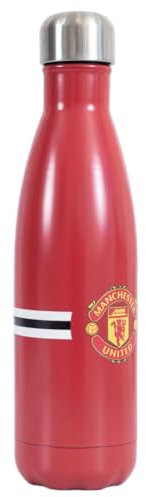 FOCO Officially Licensed Manchester United FC Core Stripe Thermal Flask