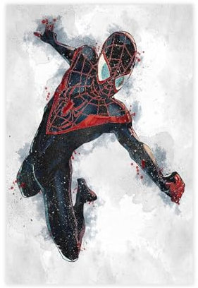 Spider Movie Man Across The Spider-Verse Poster 3 Leinwand Poster Schlafzimmer Dekoration Landschaft Büro Raumdekoration Geschenk Unframe: 12x18inch(30x45cm)