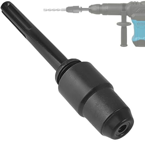 Adattatore da SDS Max a SDS Plus Mandrino Trapano, 220 mm Mandrino per Avvitatore, Adattatore SDS Max SDS Plus, in Acciaio Legato per Punte SDS Plus, Mandrino SDS (1)