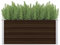 Cozynest Garten Hochbeet Gemüsebeet Pflanzbeet Gartenbeet Frühbeet Pflanzkasten Blumenkasten Blumenbeet Garten-Hochbeet Braun 100 x 40 x 45 cm Verzinkter Stahl