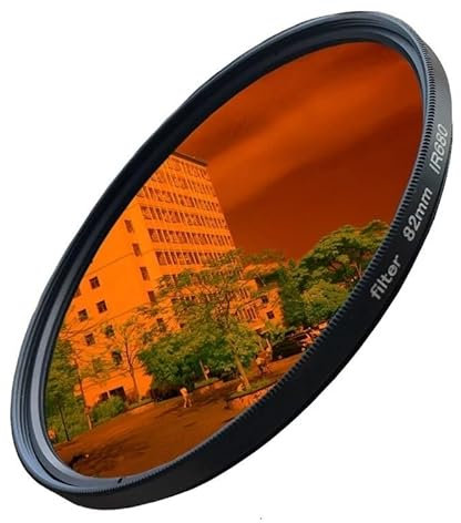 WANGFK 52-82 mm Ir680 Ir720 Ir760 Ir850 Ir950 Infrarot-Infrarotfilter 720 nm Interessanter Kunstfotografie-Kameraobjektivfilter(62mm,IR760)