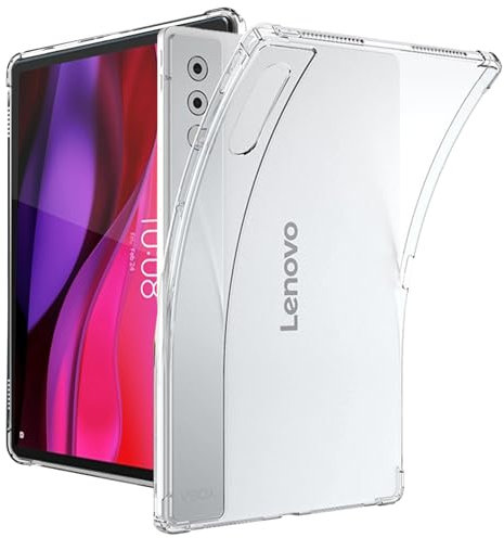 CONAPIKA Hülle für Lenovo Yoga Tab Plus 12.7 Zoll, Airbag Schutz Weiche TPU Stoßfest Kratzfest Vergilbungsfrei Schutzhülle Ultradünn Durchsichtige Anti-Fingerabdruck Hülle Bumper Rückseite Cover