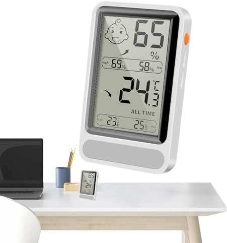 Temperature Control Monitor, Smart Temperature Monitor, Digital Room Thermometer, Indoor Climate Monitor, Indoor Temperature Sensor, Thermometer For Home, Temperature Monitoring Gadget