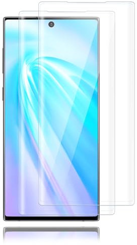 Carantee 2 Stück für Panzerglas für Samsung Galaxy Note 10 Plus Schutzfolie, Hohe Empfindlichkeit Panzer Schutz Glas Folie für Note 10+ Schutzglas, Blasenfrei Fingerabdruck für Note 10+ Displayschutz